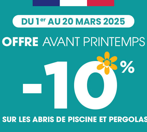 10% de remise sur nos pergolas et abris de piscine